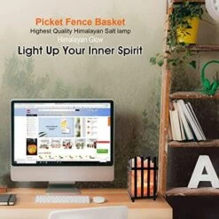 7.9 In. Ionic Crystal Natural Salt Picket Fence Lamp 7-8 Lbs. 12 7.9 In. Ionic Crystal Natural Salt Picket Fence Lamp 7-8 Lbs. -Lamp Parts himalayan glow novelty lights 1333 66 1000