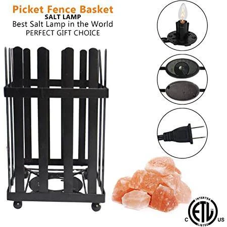 7.9 In. Ionic Crystal Natural Salt Picket Fence Lamp 7-8 Lbs. 10 7.9 In. Ionic Crystal Natural Salt Picket Fence Lamp 7-8 Lbs. - Image 8