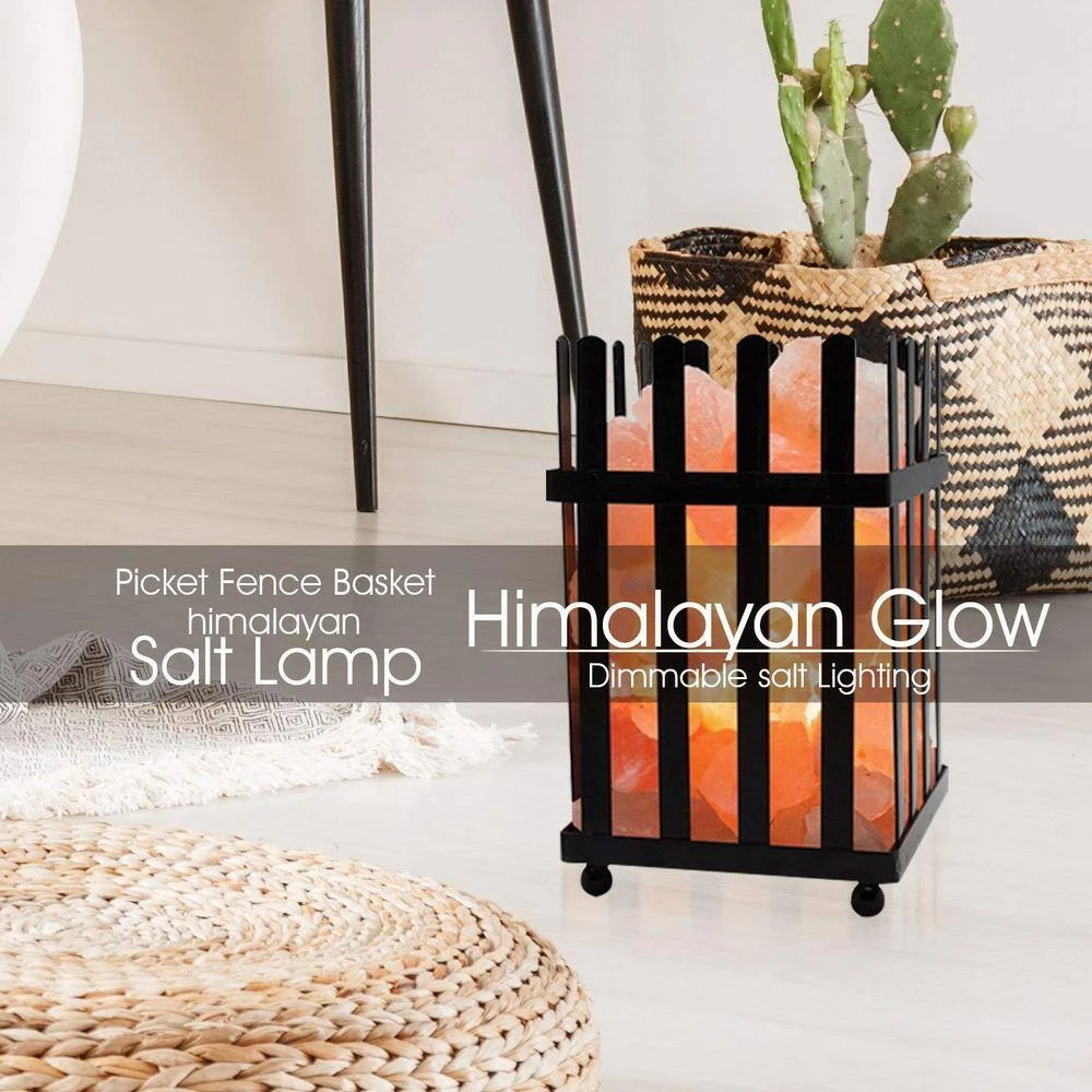 7.9 In. Ionic Crystal Natural Salt Picket Fence Lamp 7-8 Lbs. 4 7.9 In. Ionic Crystal Natural Salt Picket Fence Lamp 7-8 Lbs. - Image 2