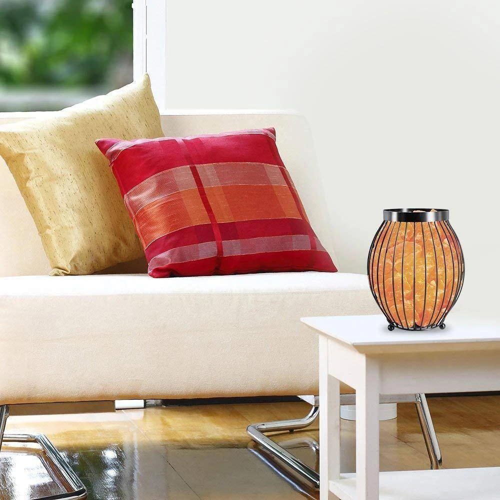 8.3 In. Ionic Crystal Natural Salt Oval Basket Lamp (Pack Of 2) 7 8.3 In. Ionic Crystal Natural Salt Oval Basket Lamp (Pack Of 2) - Image 5