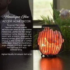 8.3 In. Ionic Crystal Natural Salt Oval Basket Lamp (Pack Of 2) 17 8.3 In. Ionic Crystal Natural Salt Oval Basket Lamp (Pack Of 2) -Lamp Parts himalayan glow novelty lights 1345b 76 1000