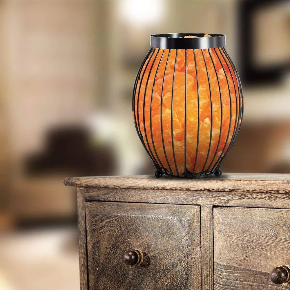 8.3 In. Ionic Crystal Natural Salt Oval Basket Lamp (Pack Of 2) 4 8.3 In. Ionic Crystal Natural Salt Oval Basket Lamp (Pack Of 2) - Image 2