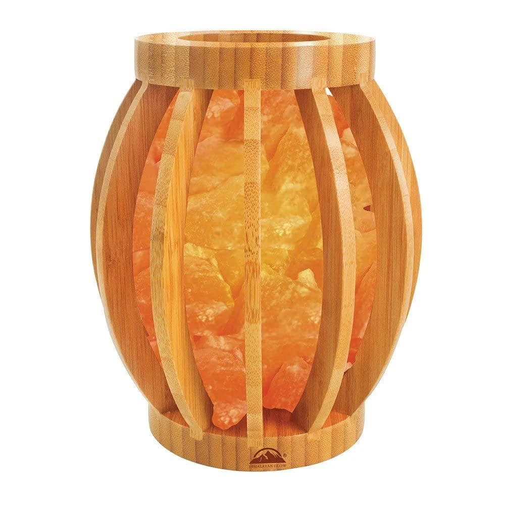 7.72 In. Bamboo Basket Salt Lamp 3 7.72 In. Bamboo Basket Salt Lamp