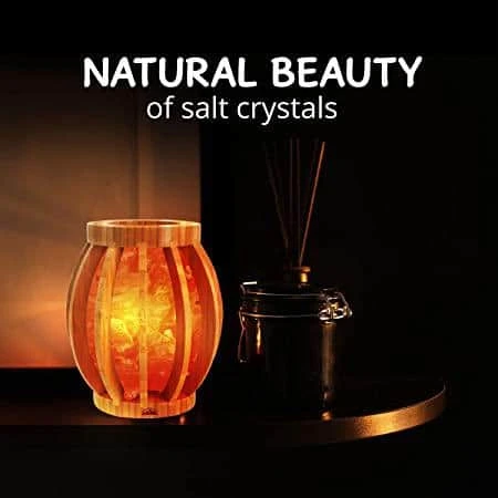 7.72 In. Bamboo Basket Salt Lamp 5 7.72 In. Bamboo Basket Salt Lamp - Image 3