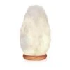 6 In. White Crystal Salt Lamp