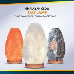 6 In. White Crystal Salt Lamp -Lamp Parts himalayan glow novelty lights h 1041 fa 1000