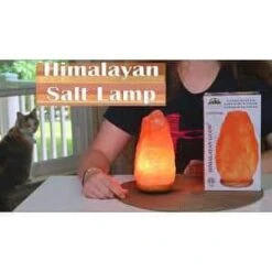 9 In. Himalayan Pink Salt Lamp Tall Table Lamp With Dimmer Switch 4 Lbs. To 7 Lbs. Each (Pack Of 2) -Lamp Parts himalayan glow novelty lights hd 1001 2pc 66 1000