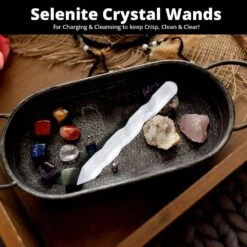Selenite Crystal Wand For Healing 13 Selenite Crystal Wand For Healing -Lamp Parts himalayan glow novelty lights hd 1063a 4f 1000