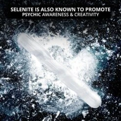 Selenite Crystal Round Spiral Wand 6 Inches, Best For Home Decor -Lamp Parts himalayan glow novelty lights hd 1063b c3 1000