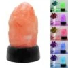 5.1 In. Crystal Salt Lamp With Multi-Color Night Light -Lamp Parts himalayan glow novelty lights hd 904ac 64 1000