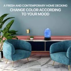 5.10 In. Himalayan Salt Lamp, Multi-Colored Night Light, 2 Lbs. - 4 Lbs. -Lamp Parts himalayan glow novelty lights hd 904ac b 66 1000