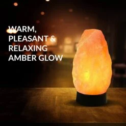 Himalayan Pink Salt Lamp, 9 Inches Tall Multicolor Table Lamp (Pack Of 2) -Lamp Parts himalayan glow novelty lights hd a 900ac 2pk 1f 1000