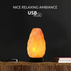 Himalayan Pink Salt Lamp, 9 Inches Tall Multicolor Table Lamp (Pack Of 2) -Lamp Parts himalayan glow novelty lights hd a 900ac 2pk 76 1000