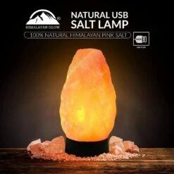 Himalayan Pink Salt Lamp, 9 Inches Tall Multicolor Table Lamp (Pack Of 2) -Lamp Parts himalayan glow novelty lights hd a 900ac 2pk c3 1000