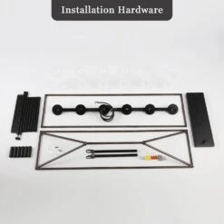 6-Light Imitation Wood Grain Square/Rectangle Pendant With Clear Glass, No Bulbs Included -Lamp Parts imitation wood grain adsensty pendant lights hd5 6iwg d0158m 77 1000