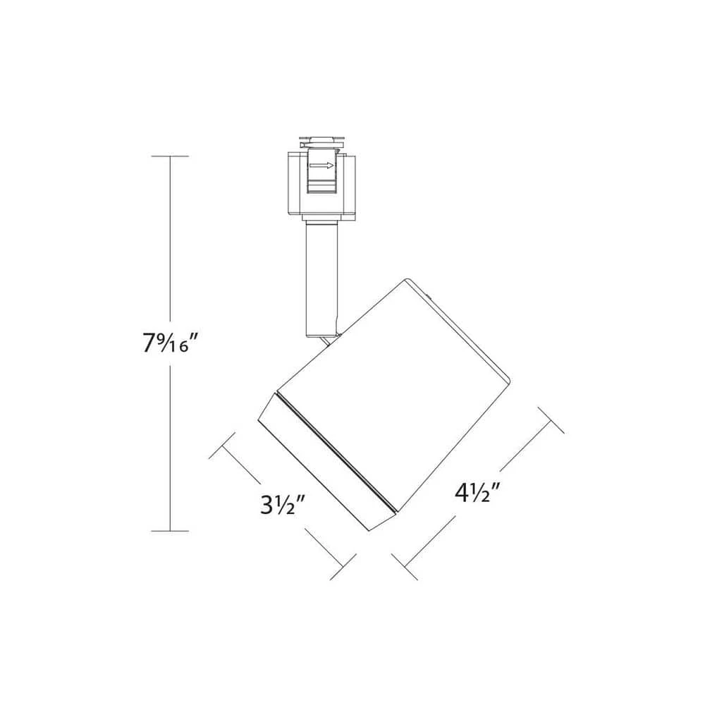 Ocularc 7030 Black Integrated LED 5CCT Fixed Track Hardwired Track Lighting Cylinder J/J2 Track Head 5 Ocularc 7030 Black Integrated LED 5CCT Fixed Track Hardwired Track Lighting Cylinder J/J2 Track Head - Image 3