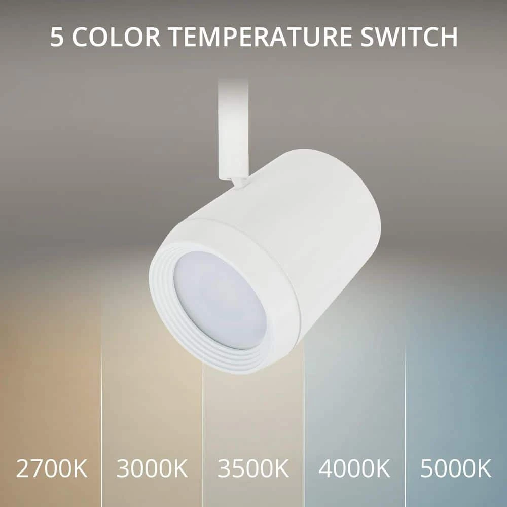 Ocularc 7030 White Integrated LED 5CCT Fixed Track Hardwired Track Lighting Cylinder J/J2 Track Head 4 Ocularc 7030 White Integrated LED 5CCT Fixed Track Hardwired Track Lighting Cylinder J/J2 Track Head - Image 2