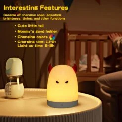 Multi Color Changing Integrated LED Unicorn Small Night Light White -Lamp Parts jazava night lights hdx0043r97fv 4f 1000