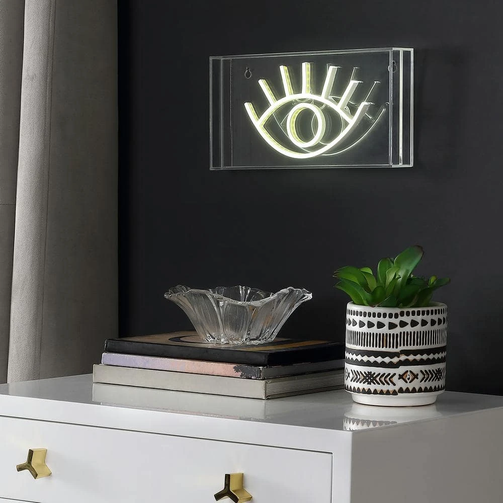 Eye 5.9 In. Yellow Contemporary Glam Acrylic Box USB Operated LED Neon Lamp 5 Eye 5.9 In. Yellow Contemporary Glam Acrylic Box USB Operated LED Neon Lamp - Image 3