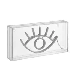 Eye 5.9 In. Yellow Contemporary Glam Acrylic Box USB Operated LED Neon Lamp 11 Eye 5.9 In. Yellow Contemporary Glam Acrylic Box USB Operated LED Neon Lamp -Lamp Parts jonathan y novelty lights nen1001a c3 1000