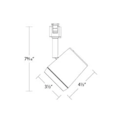 Ocularc 7030 Brushed Nickel Integrated LED 5CCT Fixed Track Hardwired Track Lighting Cylinder L Track Head -Lamp Parts l track head brushed nickel wac lighting track lighting heads l 7030 cs bn 4f 1000