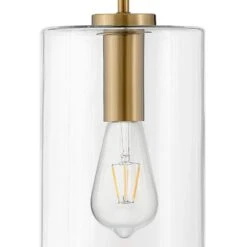 Lane Lacquered Brass + Clear Glass Cylindrical Pendant Light -Lamp Parts lacquered brass clear glass lark pendant lights 83377lcb 44 1000