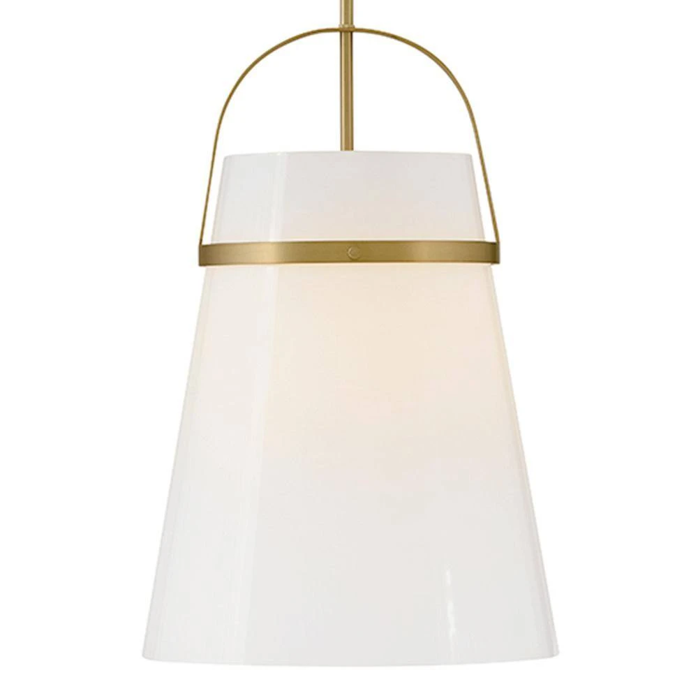 Tori 1-Light Lacquered Brass Pendant Light 5 Tori 1-Light Lacquered Brass Pendant Light - Image 3