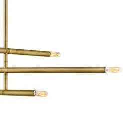 Millie 6-Light Lacquered Brass Convertible Linear Pendant Light -Lamp Parts lacquered brass lark pendant lights 83195lcb 44 1000