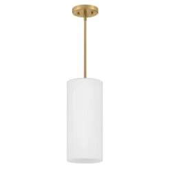 Lane 1-Light Lacquered Brass Tubed Pendant Light -Lamp Parts lacquered brass lark pendant lights 83377lcb co 1f 1000