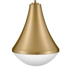 Haddie 1-Light Lacquered Brass Cone Pendant Light 18 Haddie 1-Light Lacquered Brass Cone Pendant Light -Lamp Parts lacquered brass lark pendant lights 83417lcb fa 1000