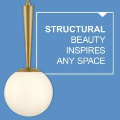 Izzy 1-Light Lacquered Brass Globe Pendant Light -Lamp Parts lacquered brass lark pendant lights 83507lcb 66 1000
