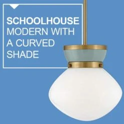 Lucy 1-Light Lacquered Brass Globe Pendant Light With Shade -Lamp Parts lacquered brass lark pendant lights 83607lcb sf fa 1000