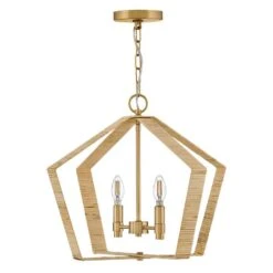 Sammi 2-Light Lacquered Brass Pendant Light -Lamp Parts lacquered brass lark pendant lights 83647lcb c3 1000