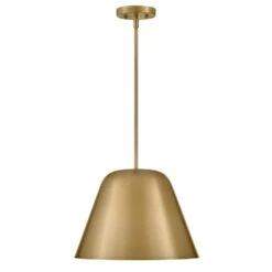 Madi 1-Light Lacquered Brass Cone Pendant Light -Lamp Parts lacquered brass lark pendant lights 83707lcb 44 1000