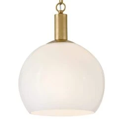 Rivi 1-Light Lacquered Brass Pendant Light -Lamp Parts lacquered brass lark pendant lights 84287lcb 4f 1000