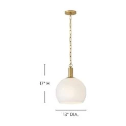 Rivi 1-Light Lacquered Brass Pendant Light -Lamp Parts lacquered brass lark pendant lights 84287lcb 76 1000
