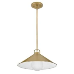 Milo Lacquered Brass Conical Shade Pendant Light -Lamp Parts lacquered brass lark pendant lights 84437lcb 1f 1000