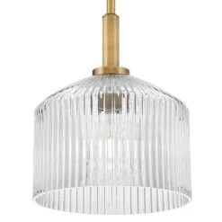 Lisette 1-Light Lacquered Brass Pendant Light -Lamp Parts lacquered brass with clear shade lark pendant lights 83727lcb 44 1000