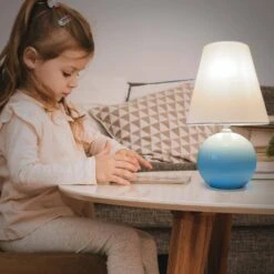 11 In. Blue Gradient Ceramic Table Lamps (Set Of 2) -Lamp Parts lamp sets 792100 1f 1000