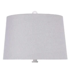 30 In. Distressed Off-White Polyresin Table Lamps With Taupe Linen Shades (2-Pack) -Lamp Parts lamp sets pt90848b 4f 1000