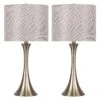 24.25 In. Gold Plated Table Lamps With Sparkly Golden Linen Shades (2-Pack) -Lamp Parts lamp sets st90654cl 64 1000
