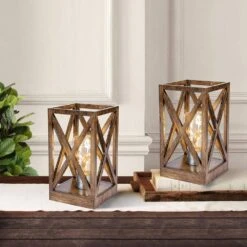 8.9 In. (2-Pack) Retro Battery Powered Table Lamps 13 8.9 In. (2-Pack) Retro Battery Powered Table Lamps -Lamp Parts lamp sets wbtl jh03 nw 4f 1000