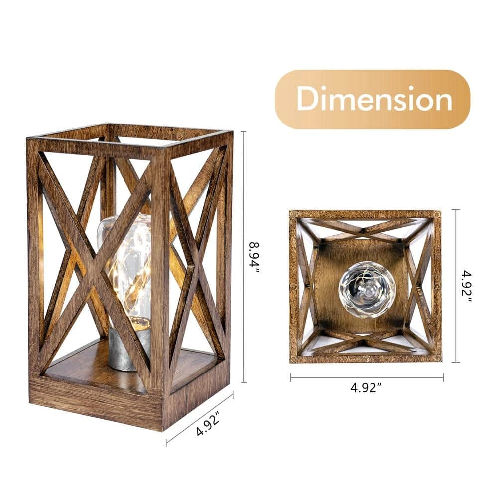 8.9 In. (2-Pack) Retro Battery Powered Table Lamps 9 8.9 In. (2-Pack) Retro Battery Powered Table Lamps - Image 7