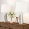 26 In. Hammered Metal Table Lamps (Set Of 2) -Lamp Parts lavish home lamp sets hw1000038 64 1000