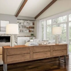 26 In. Hammered Metal Table Lamps (Set Of 2) -Lamp Parts lavish home lamp sets hw1000038 c3 1000