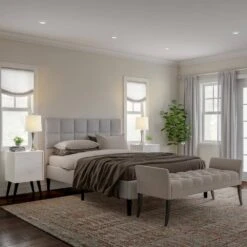 24.5 In. Silver Mid-Century Modern Metal Flared Trumpet Base LED Table Lamps (Set Of 2) -Lamp Parts lavish home lamp sets hw1000064 4f 1000