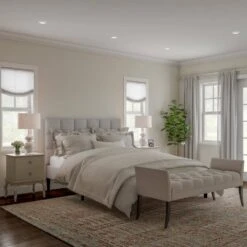 26.25 In. Double Gourd Ceramic Milky White LED Table Lamps With Ivory Shades (Set Of 2) -Lamp Parts lavish home lamp sets hw1000066 31 1000