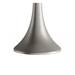 24.5 In. Mid-Century Modern Metal Flared Trumpet Base LED Table Lamps And 63.5 In. Silver Floor Lamp (Set Of 3) -Lamp Parts lavish home lamp sets hw1000074 31 1000