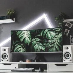 12 In. Multi-Color Smart Wi-Fi LED 4X Beam Light Kit And Corner, Works With Alexa/Hey Google/HomeKit/Siri -Lamp Parts lifx smart light panels lfx beamkit 66 1000