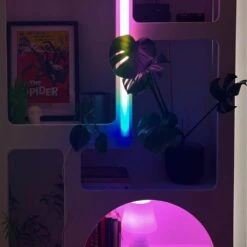 12 In. Multi-Color Smart Wi-Fi LED 4X Beam Light Kit And Corner, Works With Alexa/Hey Google/HomeKit/Siri -Lamp Parts lifx smart light panels lfx beamkit a0 1000